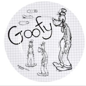 Disney Goofy Sketch salad plate!